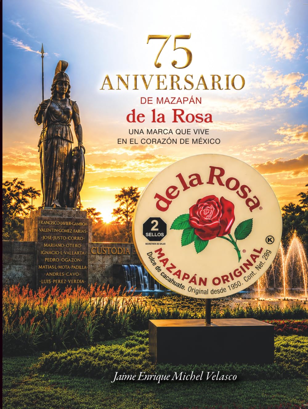 Portada del libro '75 Aniversario de Mazapán de la Rosa'